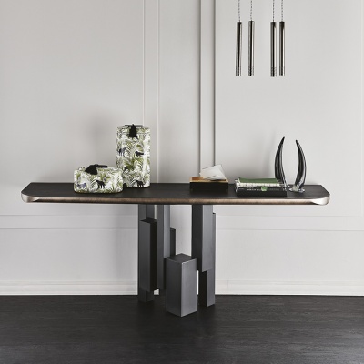 Консоль Cattelan italia Skyline Wood - C - топ - Brushed Grey 668035