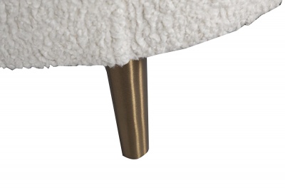 Диван двухместный кремовый (искусственный каракуль) 802748