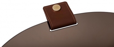 Зеркало Tonin Casa Belty 7540P - cognac leather , bronzed 293368