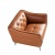 Кресло 5098/KF150-1P с кожаной обивкой капитоне 486640 Кресло 5098/KF150-1P с кожаной обивкой капитоне 486640