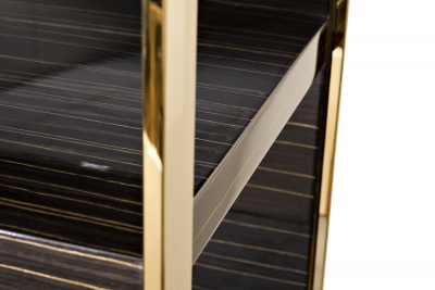 Витрина Golden Prism коричневая/золото 471455