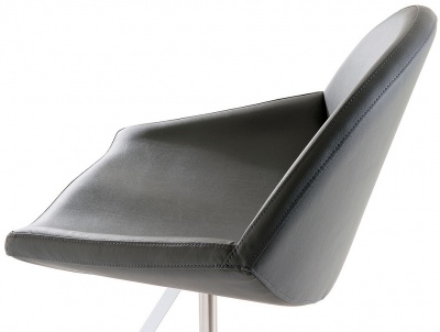Обеденный стул Cattelan italia Kiss 540 335 080 001 - ecopelle MARRONE 317161