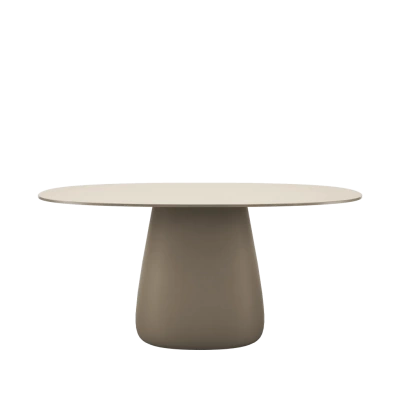 Cobble Table 160 cm Stoneware Ivory 259122