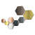 Настенное зеркало Visual Hexagonal 802548