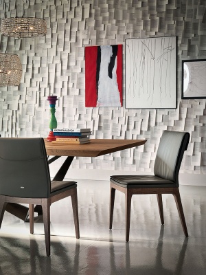Обеденный стул Cattelan italia Tosca 540266090008 - ecopelle MOKA 541060