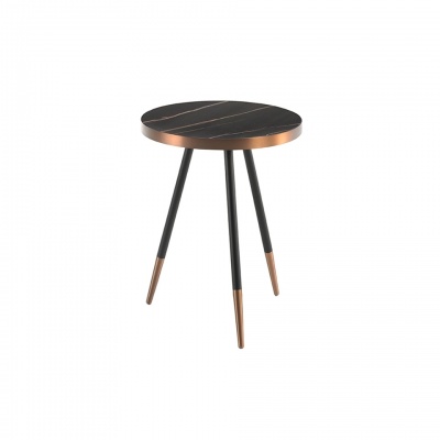 Круглый журнальный столик из стали и керамики CT1015-1AA /2069 903755