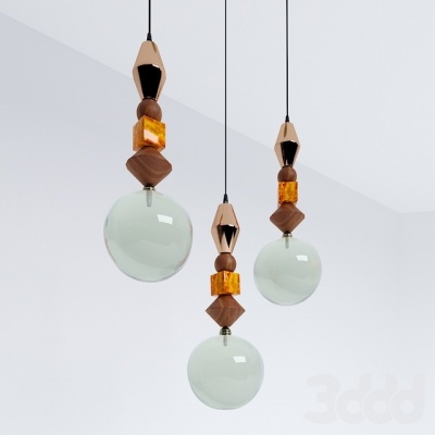 Потолочный светильник Tonin Casa PANDORA LIGHT PANDORA LIGHT - 9109M 3 - Дерево 713253