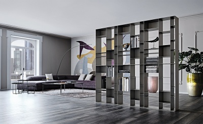 Стеллаж Cattelan italia Latitude + Optional ballast 70 640120080000 + 666412000010 - GFM11 goffrato titanio 789058