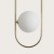 Люстра Abbacus, отделка матовая латунь, белое матовое стекло 543441