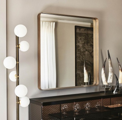 Зеркало Cattelan italia WISH S - brushed bronze 303978