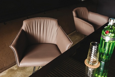 Обеденный стул Cattelan italia Flaminio 540249060007 - ecopelle MARRONE 883624