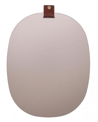Зеркало Tonin Casa Belty 7540A - cognac leather , bronzed 208987