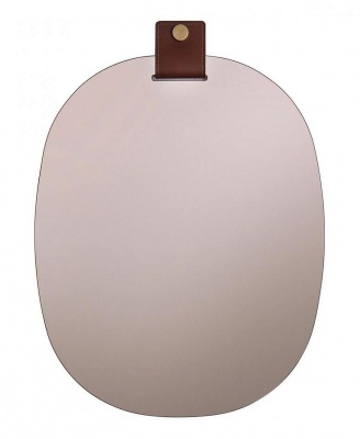Зеркало Tonin Casa Belty 7540P - cognac leather , bronzed 293368