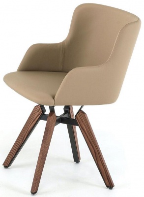 Обеденный стул Cattelan italia Mulan 540 258 160 004 - ecopelle BEIGE 402740