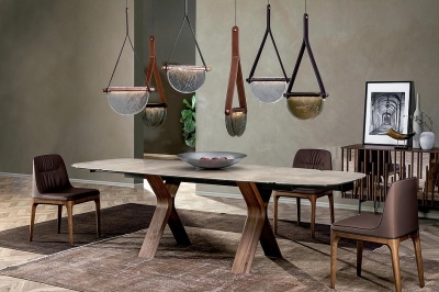 Потолочный светильник Tonin Casa Dali 9116 + 9116R01 - dark oak heat - treated 479651