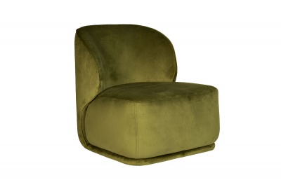 Кресло Capri Basic велюровое оливковое 705415