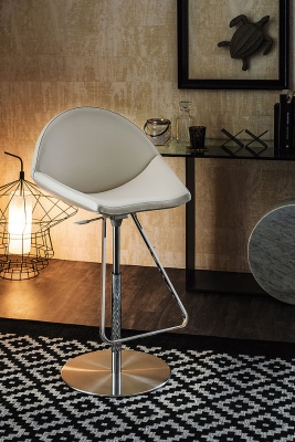 Обеденный стул Cattelan italia Kiss 540 335 080 001 - ecopelle MARRONE 317161