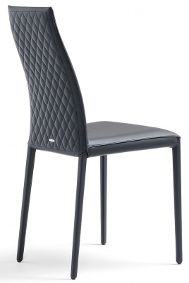 Обеденный стул Cattelan italia Kay Couture 540230080024 - ecopelle NERO 701532