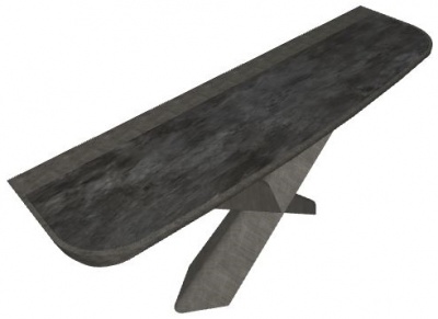 Консоль Cattelan italia Terminal Keramik Premium - Brushed Grey / KM04 Ardesia 331459