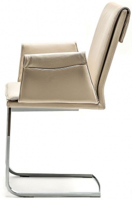 Обеденный стул Cattelan italia Liz 540 279 280 003 - ecopelle PANNA 378379
