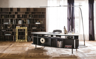 Письменный стол Cattelan italia Wall Street 700114080031 - Goffrato nero GF73 / ceramic 616565