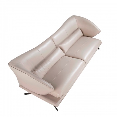 Диван 3-х местный 6146/KF2157-3P-M5652 кожаный с декоративными подушками 878764