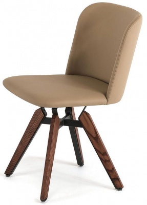 Обеденный стул Cattelan italia Mulan 540258050083 - ecopelle ARGILLA 306787