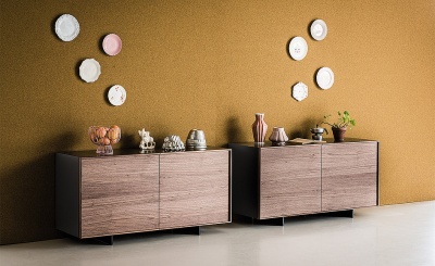 Комод Cattelan italia Oxford B2 - Matt graphite / Goffrato 603168
