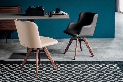 Обеденный стул Cattelan italia Mulan 540 258 160 004 - ecopelle BEIGE 402740