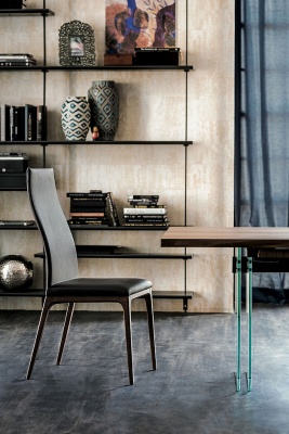 Обеденный стул Cattelan italia Arcadia 540265170003 - ecopelle PANNA 945167