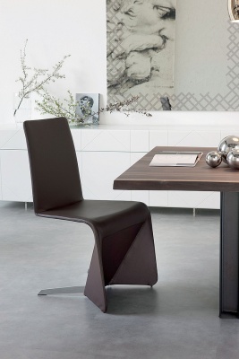Обеденный стул Cattelan italia Patricia 540 274 070 007 - ecopelle MARRONE 879783