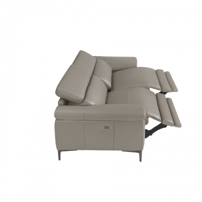 3-х местный диван 5320-3P-M5655 / 6122 с кожаной обивкой и механизмом релаксации 262919