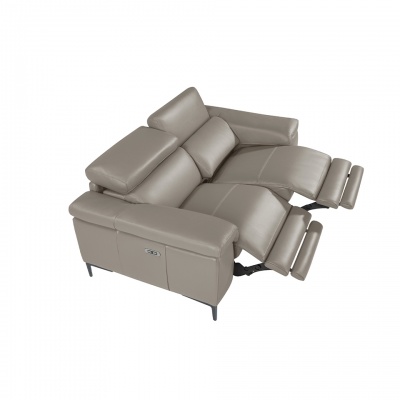 3-х местный диван 5320-3P-M5655 / 6122 с кожаной обивкой и механизмом релаксации 262919