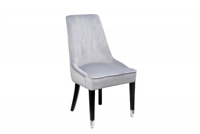 Стул Elegante велюровый серо-голубой 973798