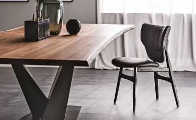 Обеденный стул Cattelan italia Dumbo 540242090960 - FR73 Ash lacquer black 170442